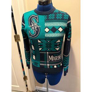 NWOT Seattle Mariners Christmas Sweater Kids Medium 10/12